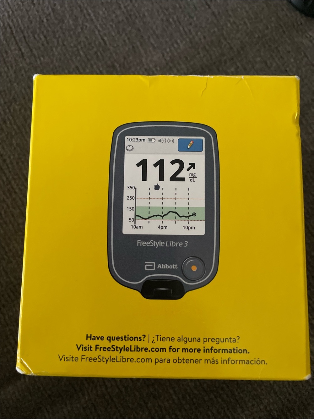 Abbott FreeStyle Libre 3 Reader - Bright Yellow Box sealed - Picture 6 of 7